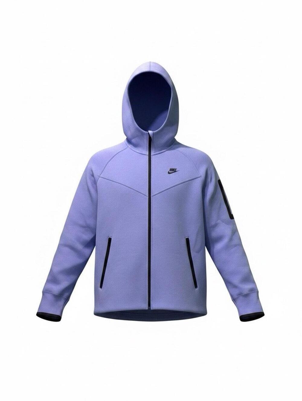 Nike Hoodie Zip Men Large Blue
